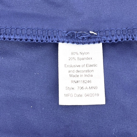 Cabana Life Off the Shoulder Dress 3/4 Bell Sleeve Tassels Navy Size Small NWT - Picture 10 of 11